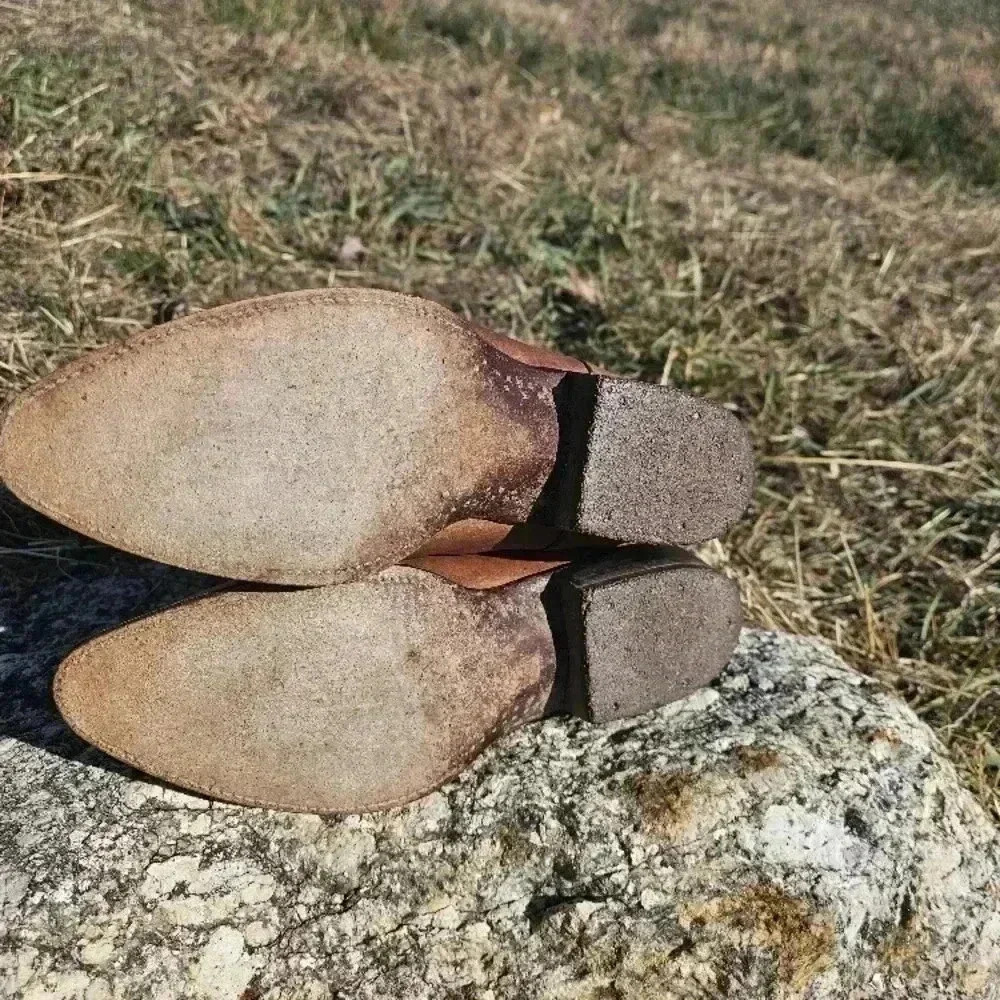 Vintage Brown Leather Cowboy Boots - Picture 6 of 16